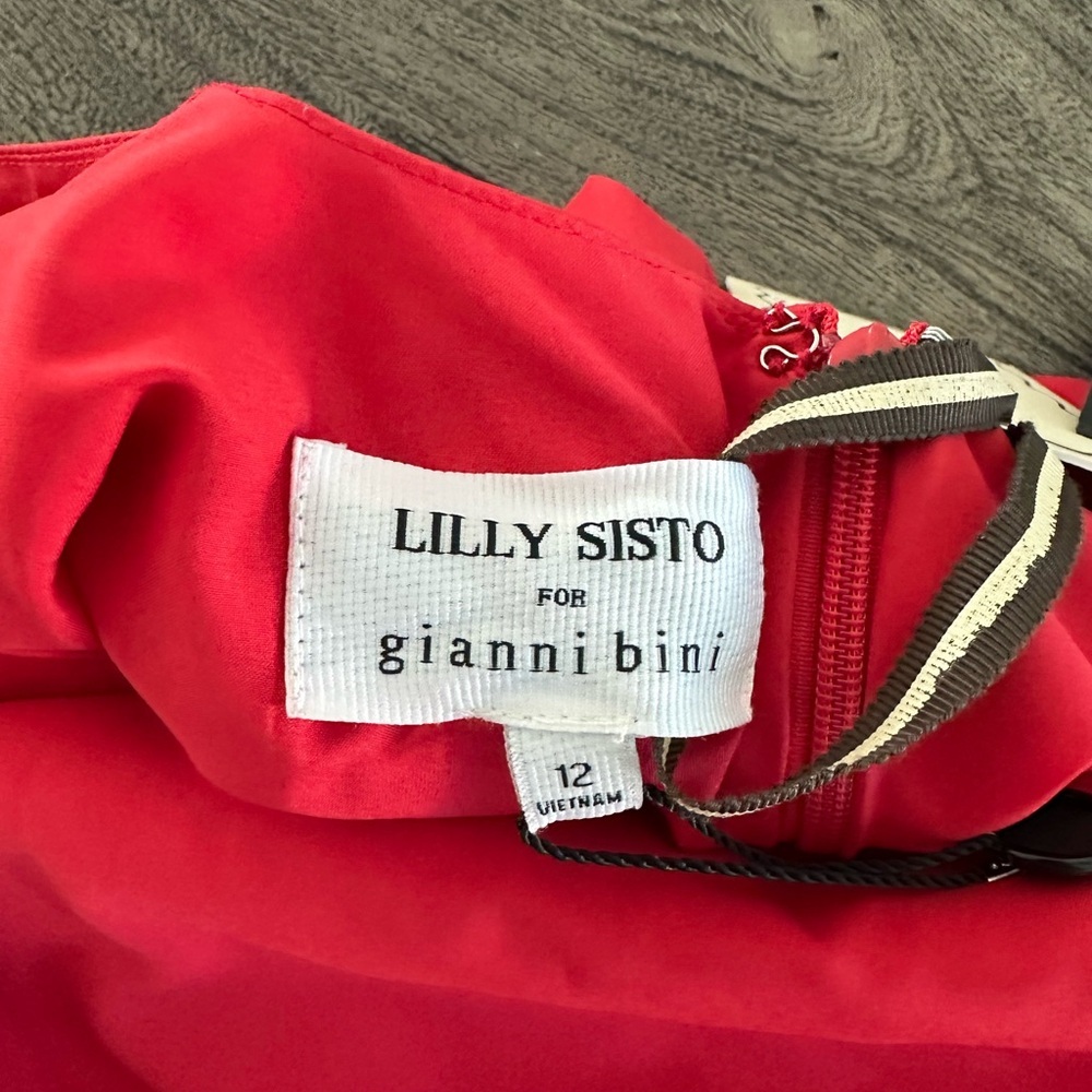 NWT Gianni Bini Elegant Red Mini Dress - Picture 6 of 10